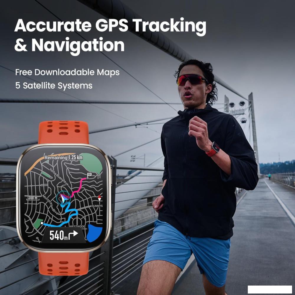 Умные часы Amazfit Bip 6 (черный, с черным силиконовым ремешком)