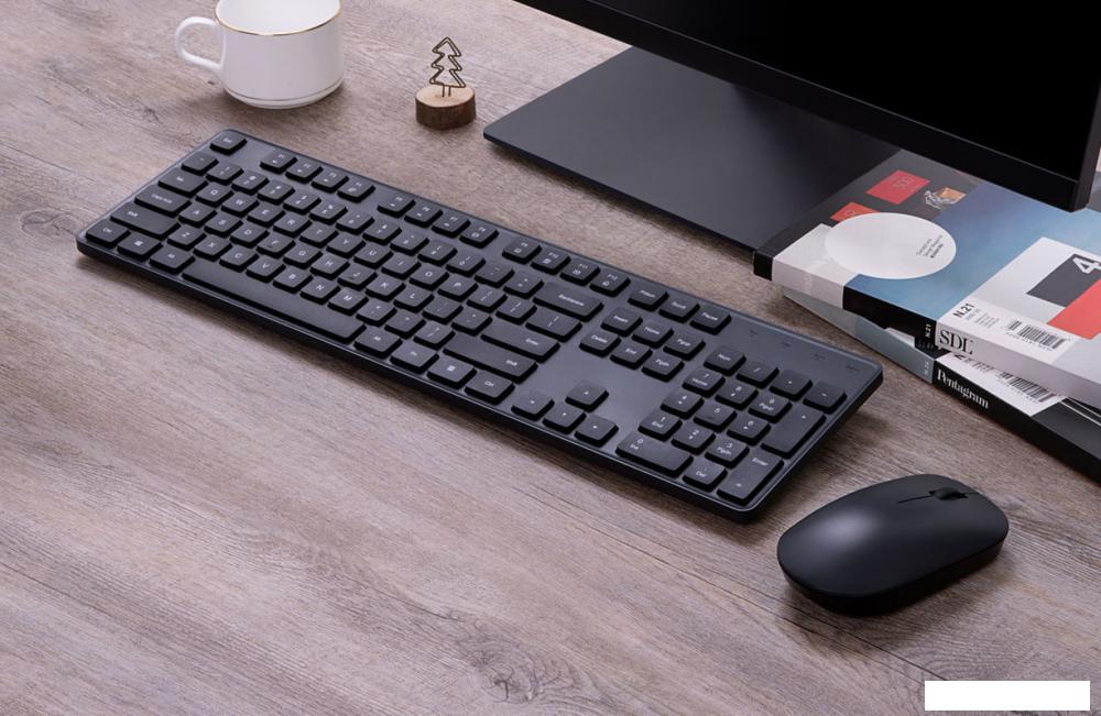 Офисный набор Xiaomi Mi Wireless Keyboard and Mouse Combo WXJS01YM (черный)