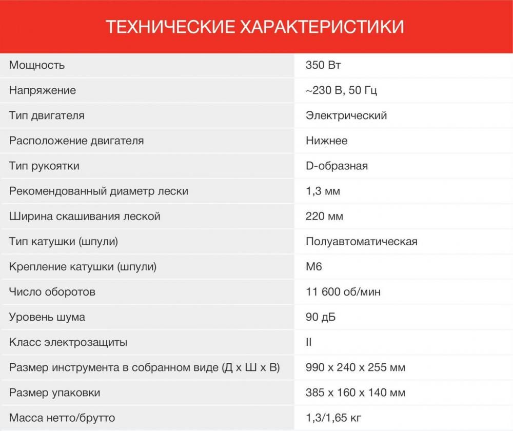 Триммер StarWind ET-350