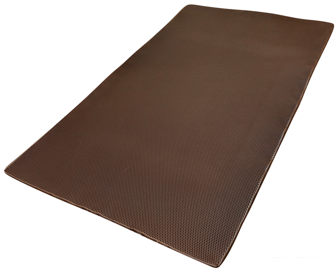 Эва лист для автоковрика Eco Cover Шестиугольник 255x140см (коричневый)