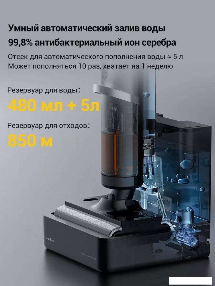 Вертикальный моющий пылесос Deerma DEM-VX900W
