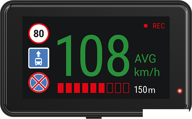 Видеорегистратор-GPS информатор (2в1) NAVITEL R980 4K