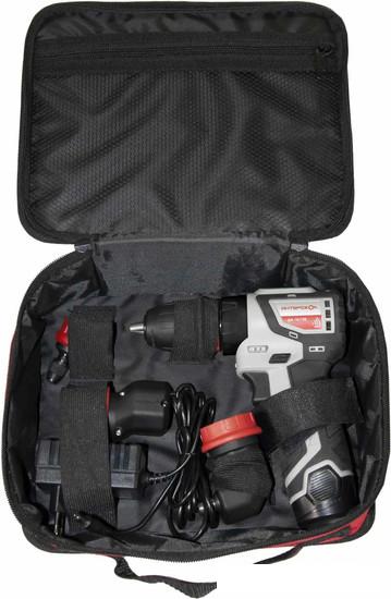 Дрель-шуруповерт Интерскол КомбиМАКС ДА-10/12В 36 687.2.2.78 (с 2-мя АКБ, сумка, набор патронов)