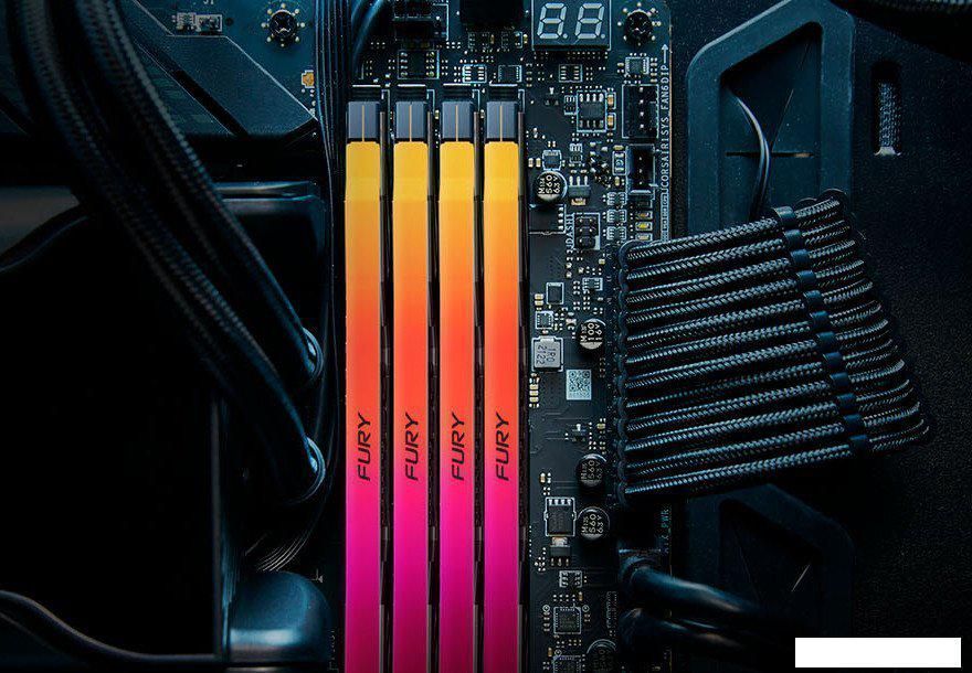 Оперативная память Kingston FURY Renegade RGB 2x32ГБ DDR5 6400МГц KF564C32RSAK2-64