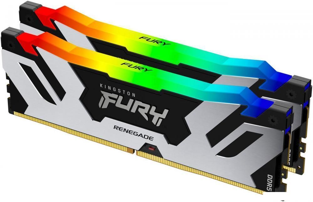 Оперативная память Kingston FURY Renegade RGB 2x32ГБ DDR5 6400МГц KF564C32RSAK2-64