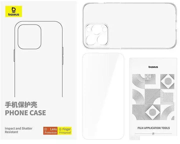 Чехол для телефона Baseus Schott Series для iPhone 15 Pro Max (прозрачный)