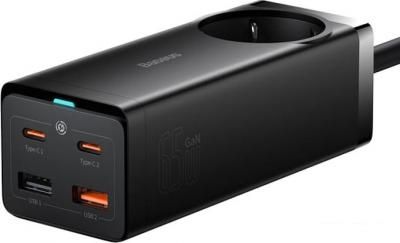 Сетевое зарядное Baseus GaN3 Pro Desktop Powerstrip AC+2U+2C 65W PSZM000901