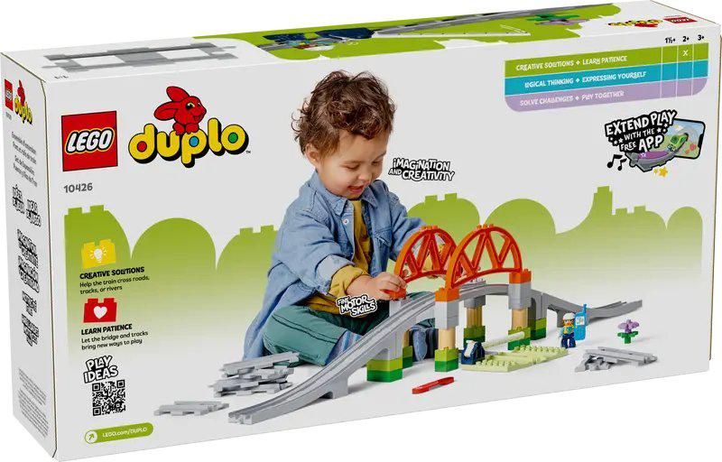 Конструктор LEGO Duplo Железнодорожный мост и пути 10426