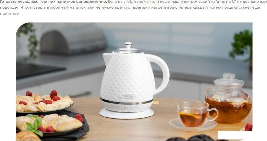 Электрический чайник Zelmer ZCK7635W