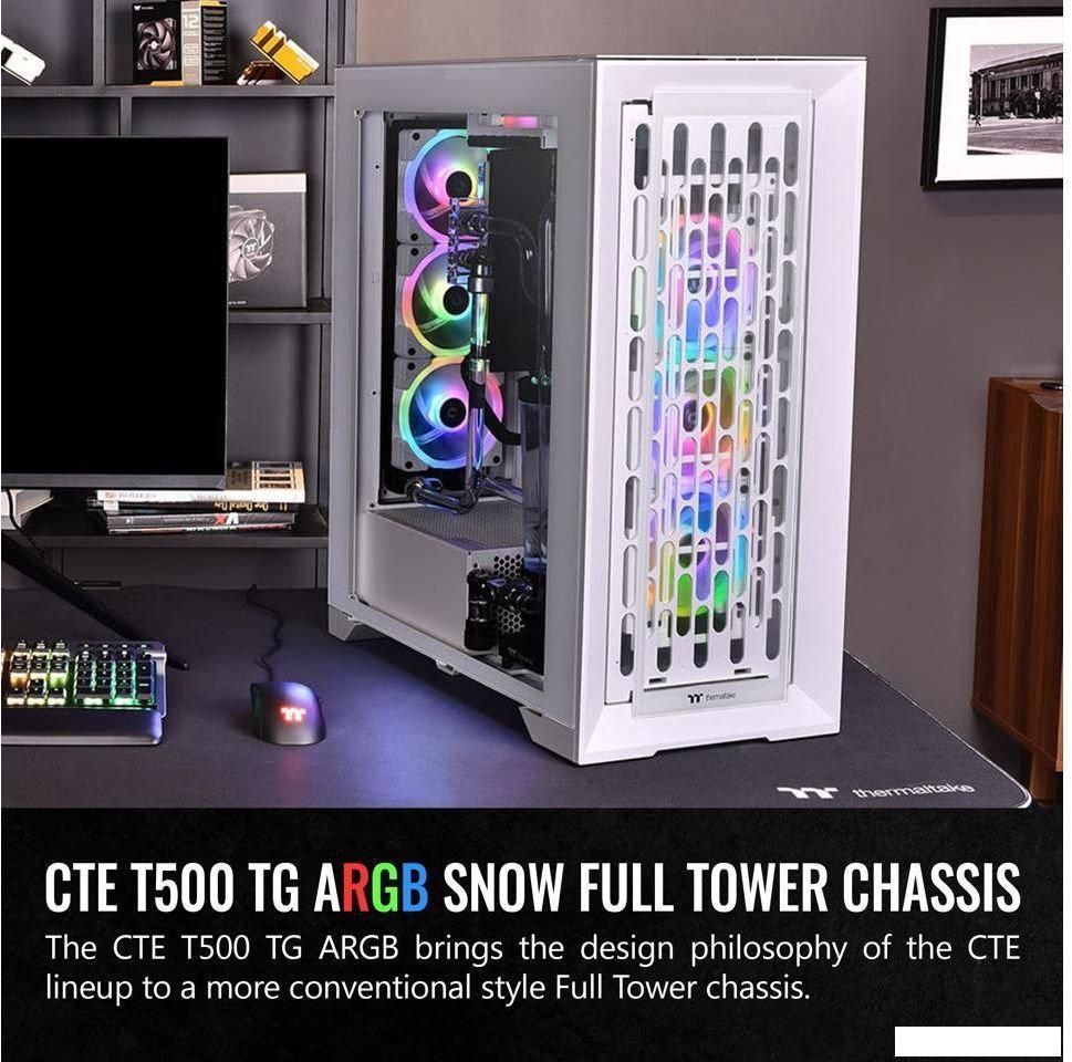 Корпус Thermaltake CTE T500 TG ARGB Snow CA-1X8-00F6WN-01