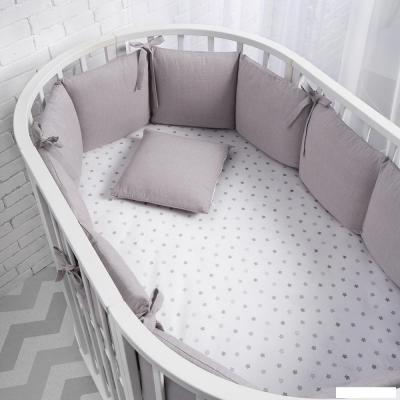 Бампер в кроватку Perina Soft Cotton СК1/4-05.6 (серо-лиловый)