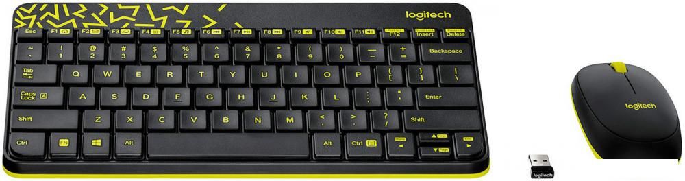 Офисный набор Logitech MK240 Nano 920-008198 (черный)