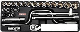 Набор трещотка с головками Toptul GCAT2604 26 предметов