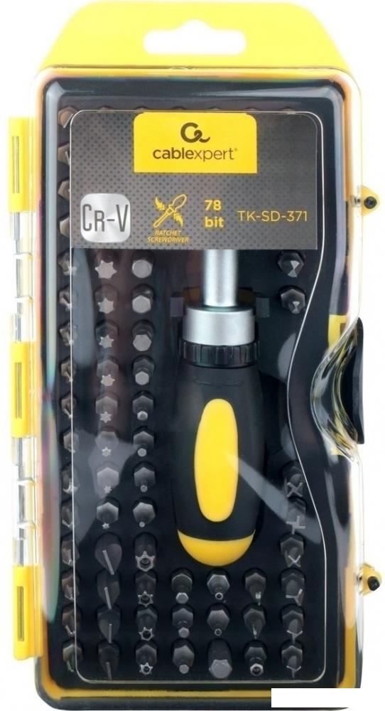Набор отвертка с битами Cablexpert TK-SD-371 (79 предметов)