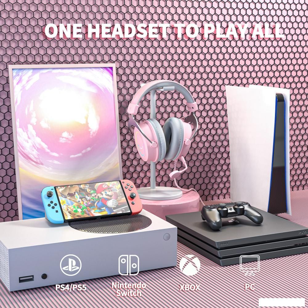 Наушники FIFINE H3 (розовый)