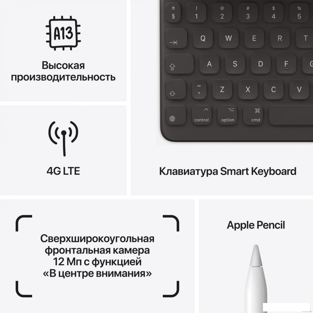 Планшет Apple iPad 10.2" 2021 64GB 5G MK473 (серый космос)