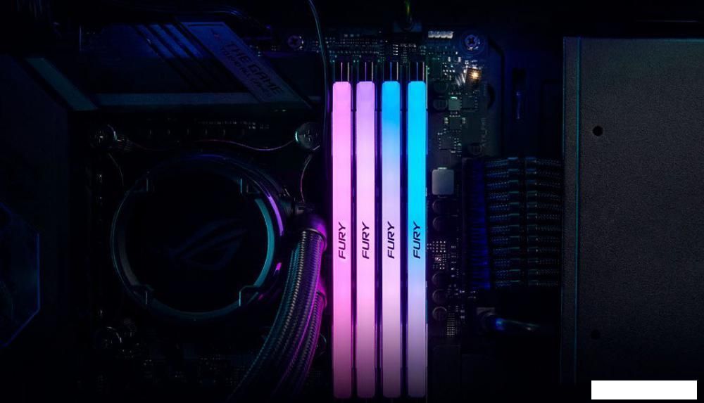 Оперативная память Kingston FURY Renegade RGB 2x32ГБ DDR5 6400МГц KF564C32RSAK2-64