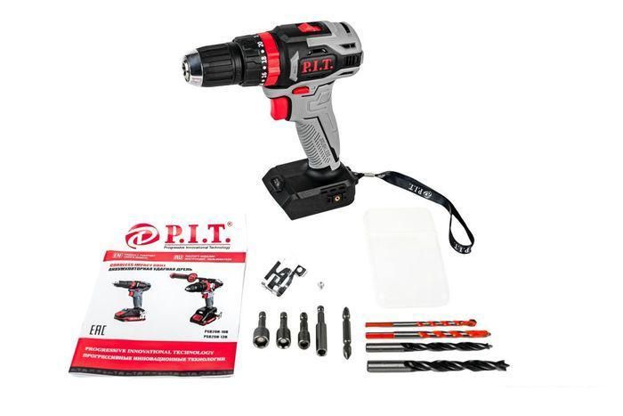 Ударная дрель-шуруповерт P.I.T. PSB20H-10B (без АКБ)