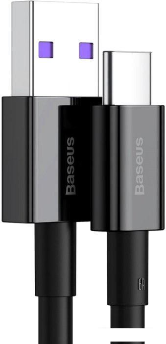 Кабель Baseus USB Type-A - Type-C CATYS-01 (1 м, черный)