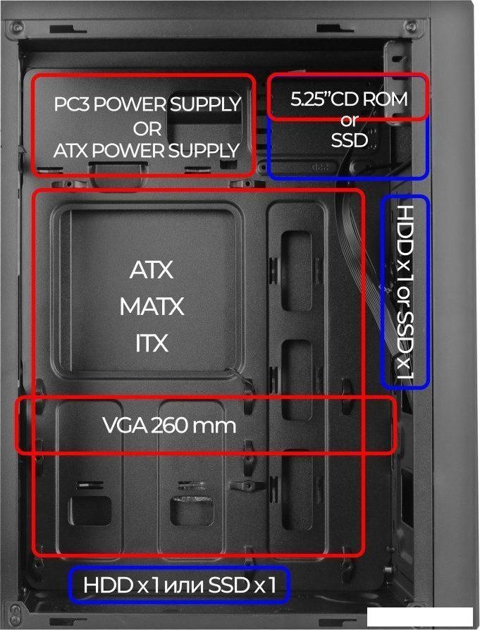 Корпус Ginzzu A410