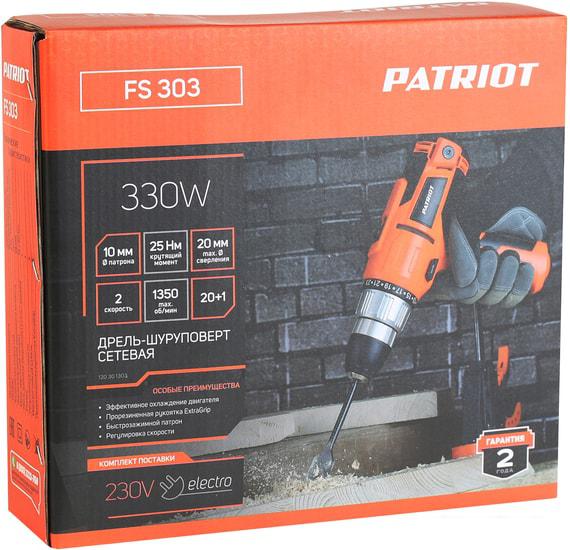 Дрель-шуруповерт Patriot FS 303 120301303