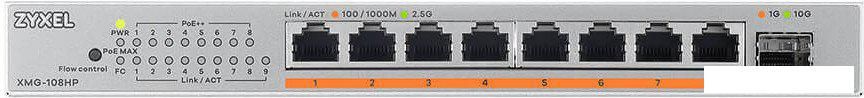 Неуправляемый коммутатор Zyxel XMG-108HP