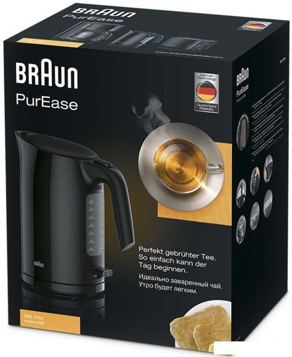 Электрический чайник Braun PurEase WK 3110 BK 0X21010009