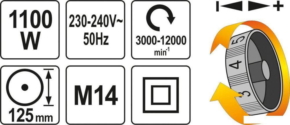 Угловая шлифмашина Yato YT-82101