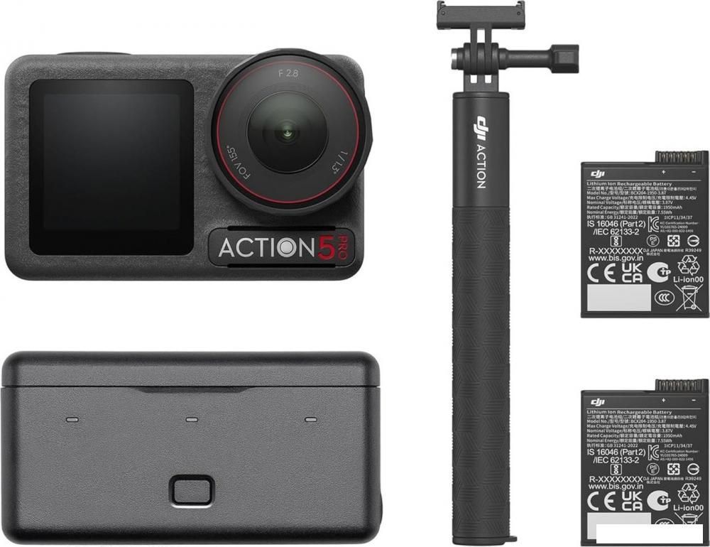 Экшен-камера DJI Osmo Action 5 Pro Adventure Combo