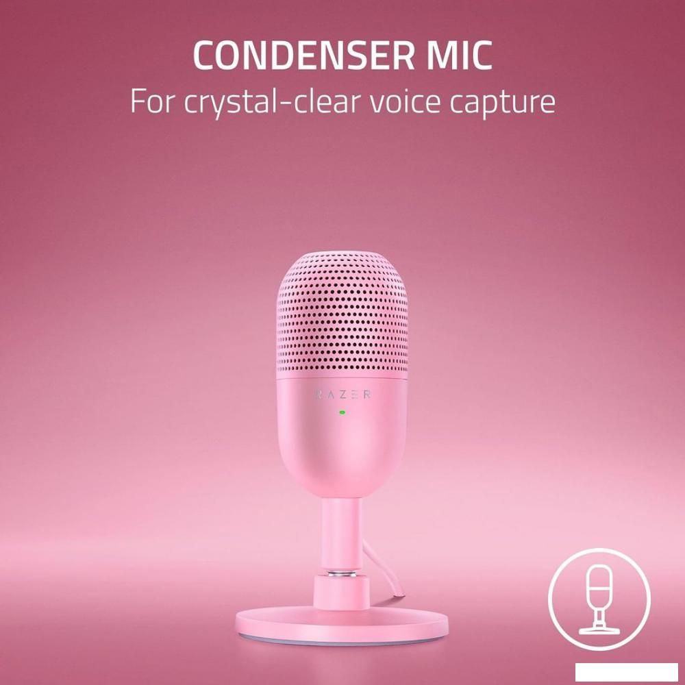 Проводной микрофон Razer Seiren V3 Mini Quartz Pink