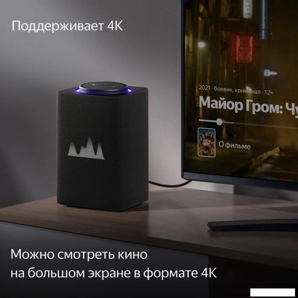 Умная колонка Яндекс Станция Макс (с хабом умного дома Zigbee, графит)