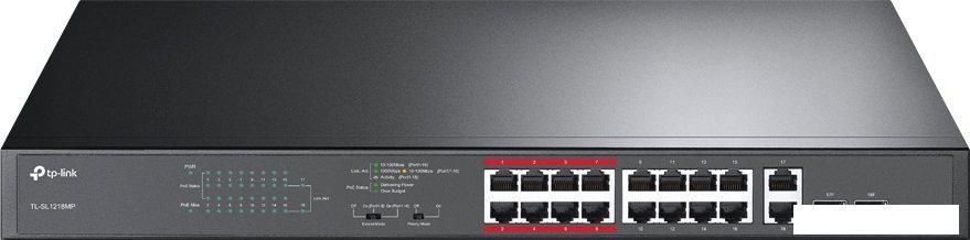 Неуправляемый коммутатор TP-Link TL-SL1218MP