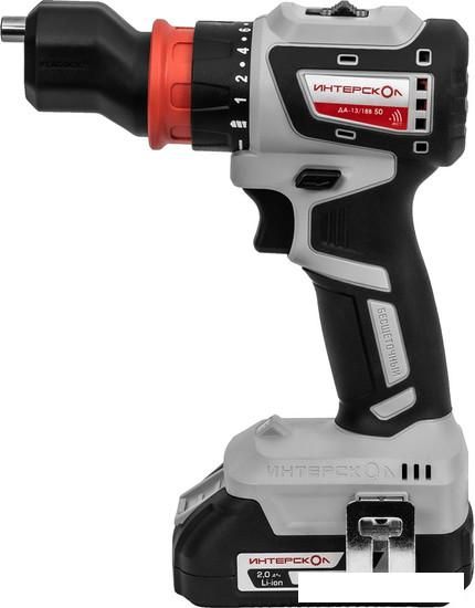 Дрель-шуруповерт Интерскол Комби ДА-13/18В (с 2-мя АКБ, кейс)