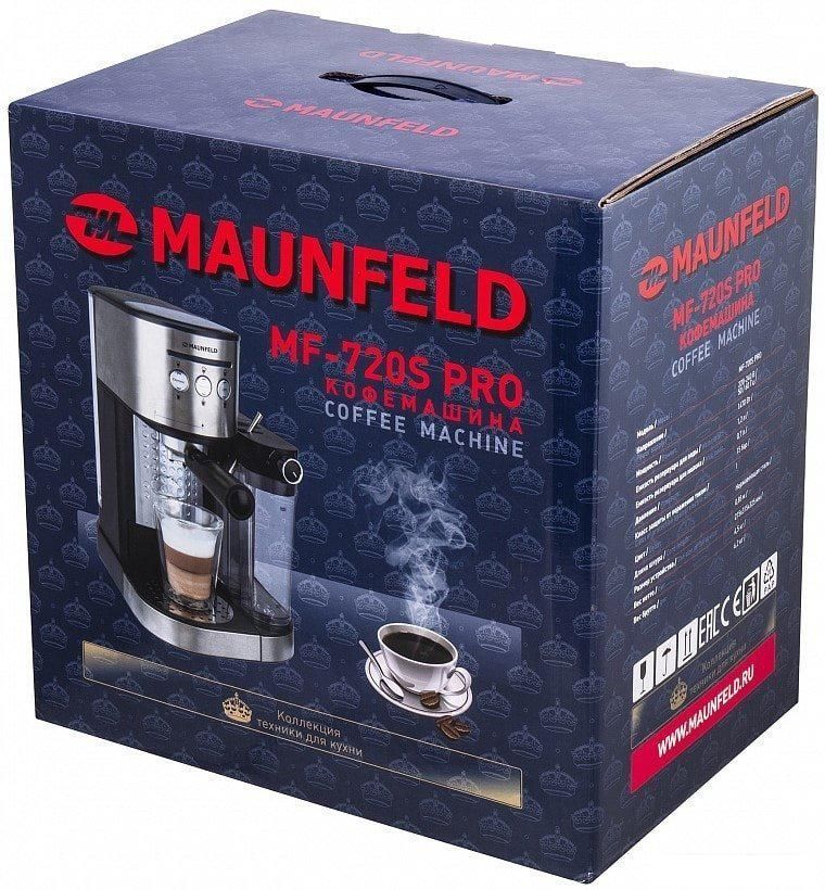 Рожковая кофеварка MAUNFELD MF-720S Pro