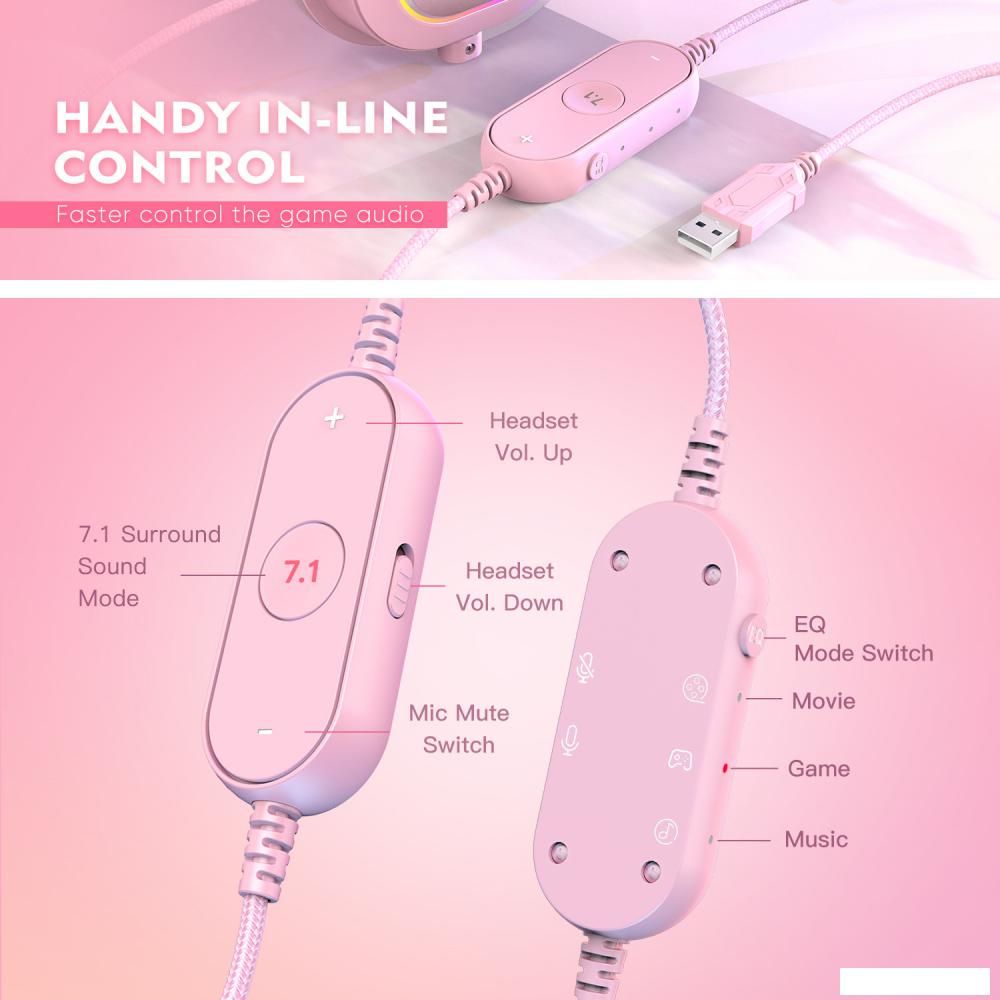 Наушники FIFINE H6X (розовый)