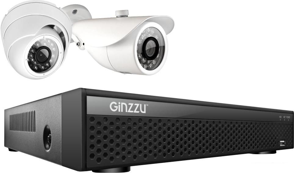 Комплект видеонаблюдения Ginzzu HK-428D