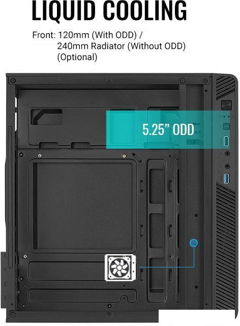 Корпус AeroCool CS-106 CS-106-S-BK-v1