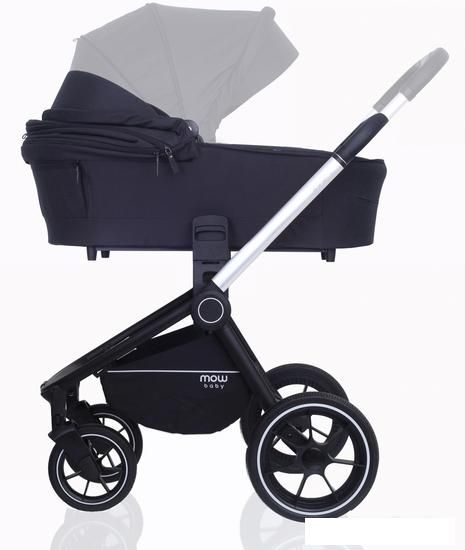 Универсальная коляска Rant MOWbaby Zoom PU (2 в 1, silver black)