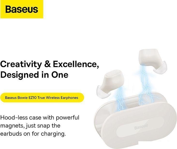Наушники Baseus Bowie EZ10 (белый)