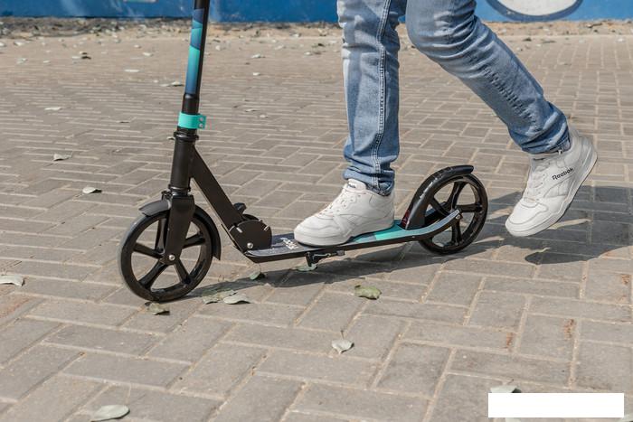Двухколесный подростковый самокат Ricos Impulse 200H (белый/фиолетовый)