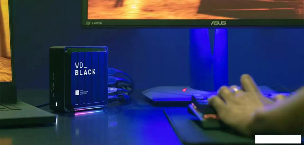 Внешний накопитель WD Black D50 Game Dock NVMe 1TB WDBA3U0010BBK