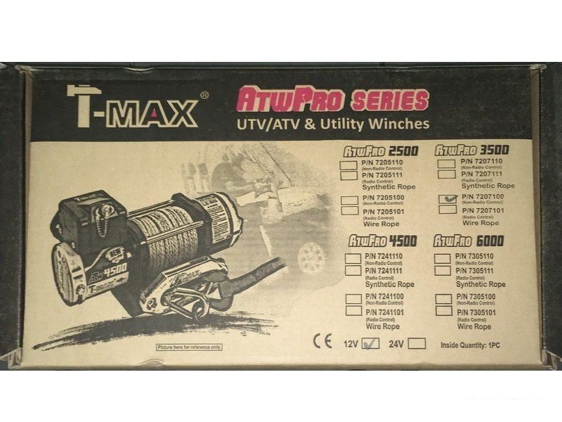 Лебедка автомобильная T-max ATW Pro 2500
