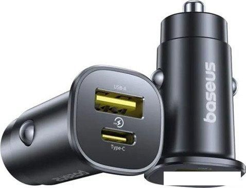 Автомобильное зарядное Baseus GoTrip Car Charger C+U 30W C00072300123-00 (черный)