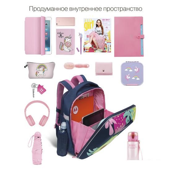 Школьный рюкзак Grizzly Rap-290-5 (синий)