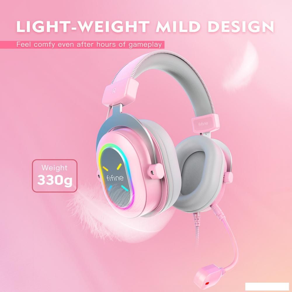 Наушники FIFINE H6X (розовый)