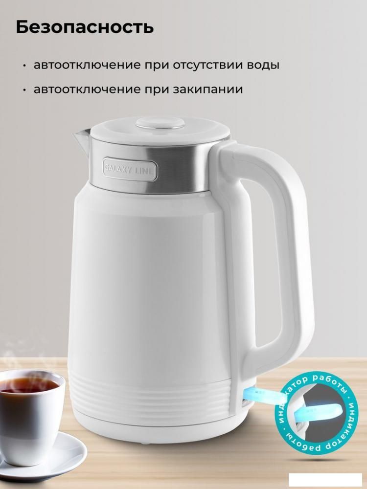 Электрический чайник Galaxy Line GL0364 (белый)