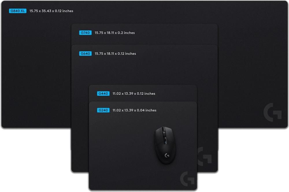 Коврик для мыши Logitech G640 (с серым логотипом)