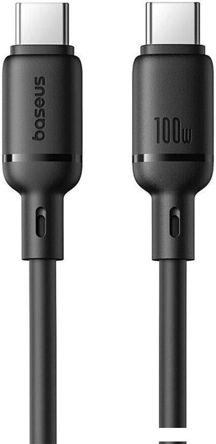 Кабель Baseus Silky Series Fast Charging Cable 100W USB Type-C - USB Type-C (1 м, черный)