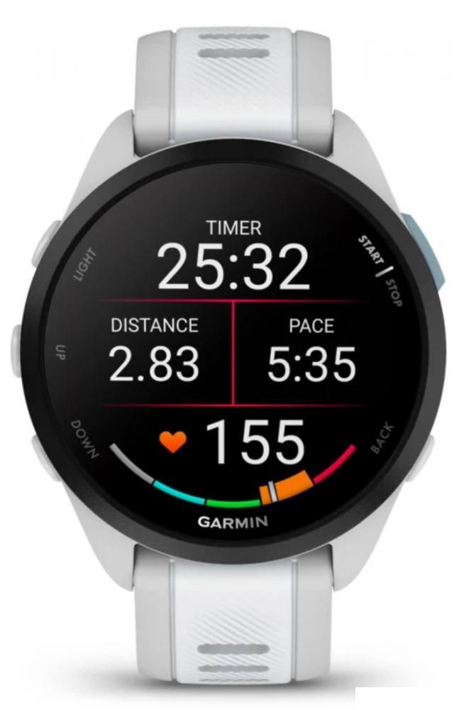 Умные часы Garmin Forerunner 165 (туманно-серый/белый камень)