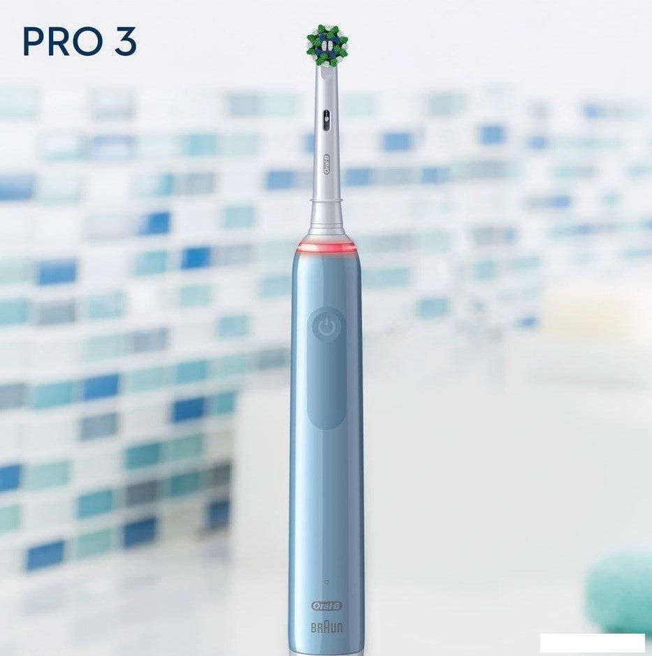 Электрическая зубная щетка Oral-B Pro 3 3000 Cross Action D505.513.3 (голубой)